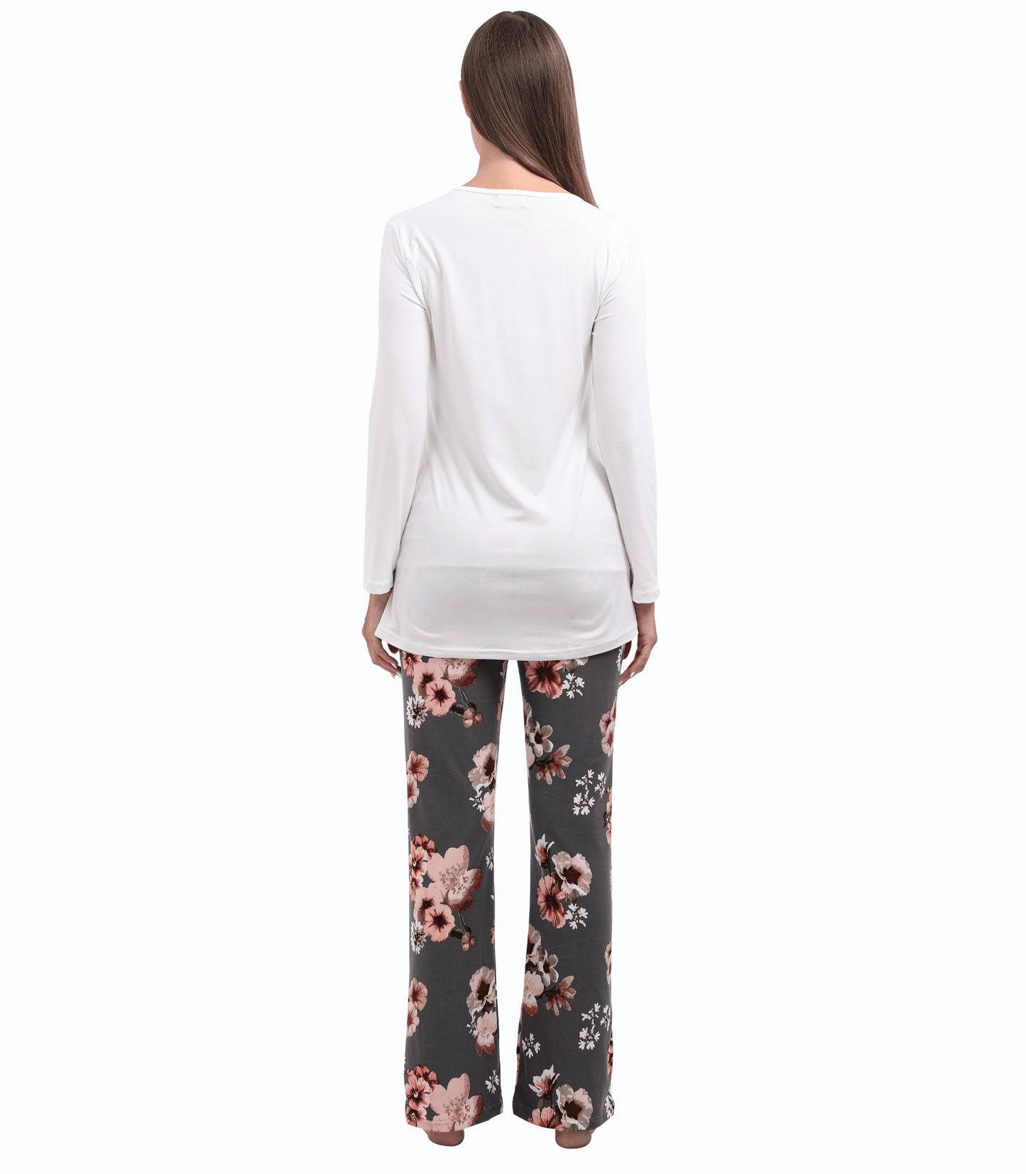 Long Sleeve Bump Friendly Nursing Pajama Set