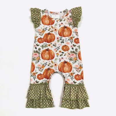 Girls Halloween Romper