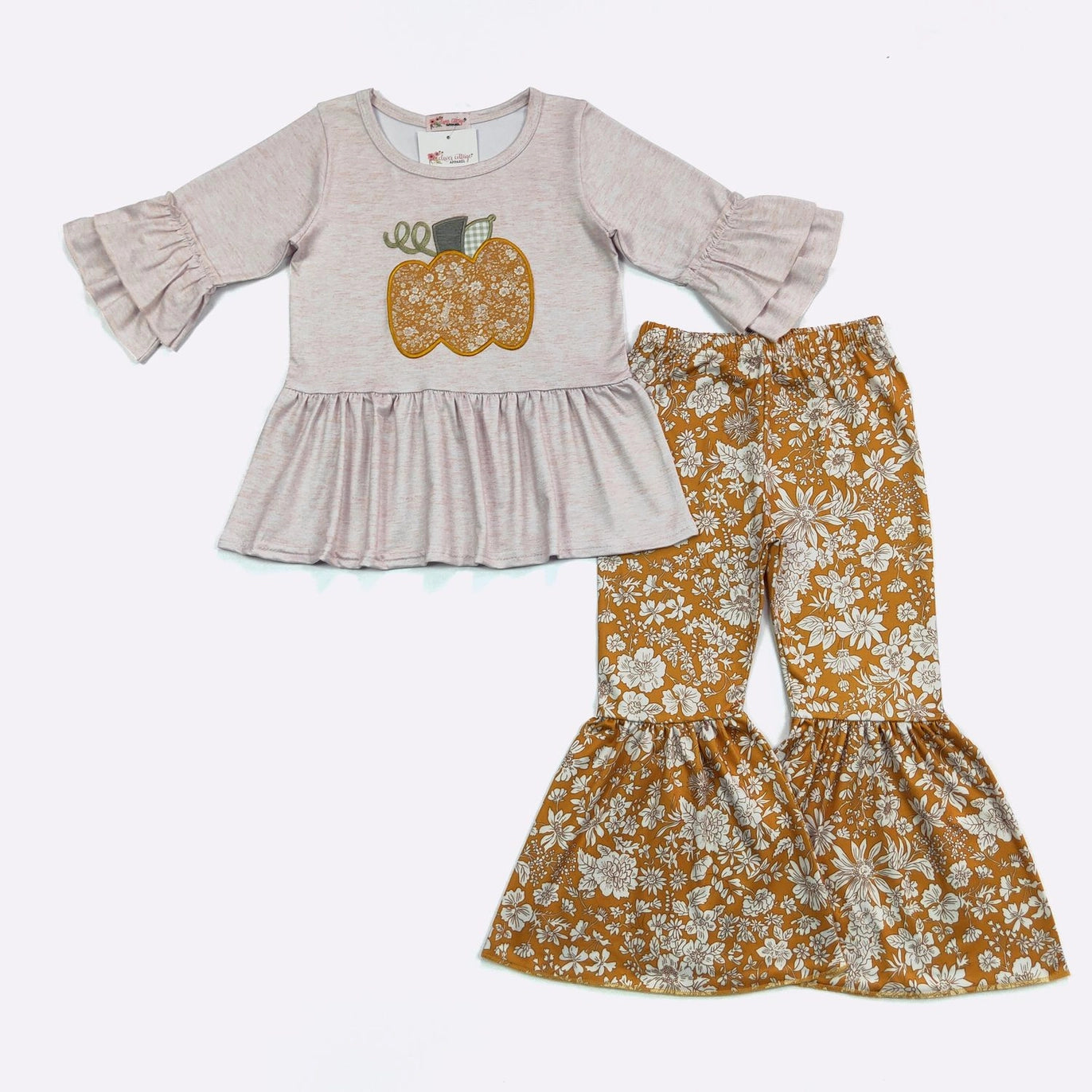 Clover Cottage 2PC Waverly Pumpkin Set- Girls