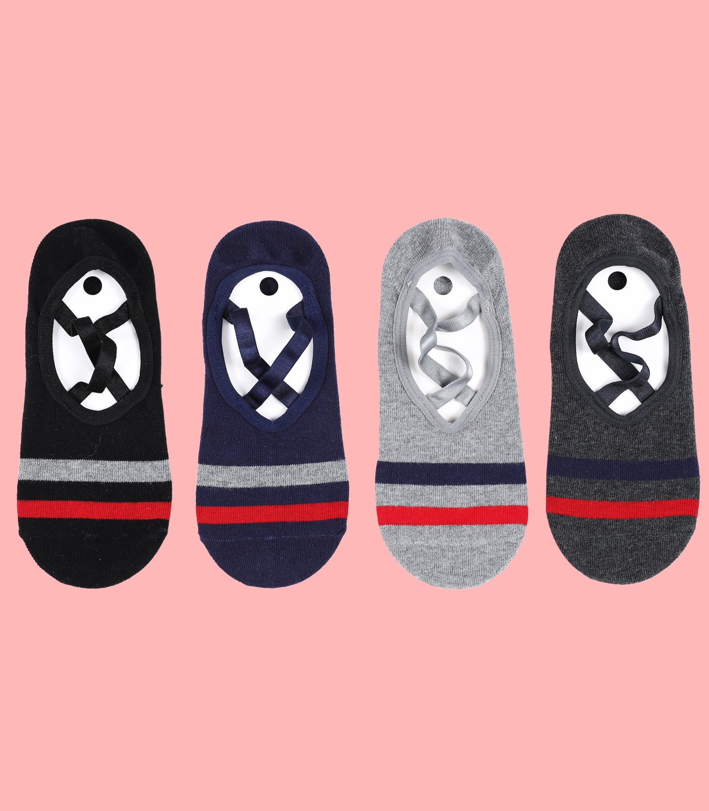Non-Slip Women's Hospital Socks (Stripes)