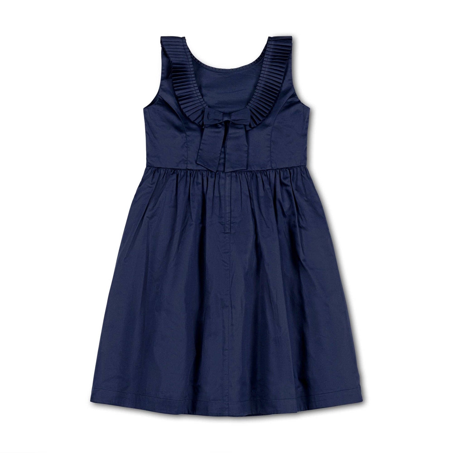 Pleated Collar Party Dress - Made with Organic Cotton