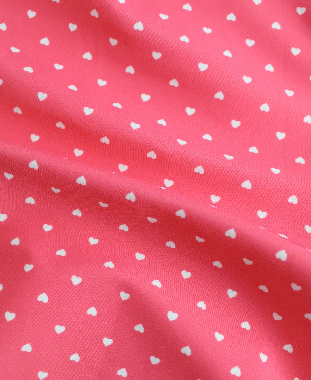 Girls Hot Pink Heart Polka Dot One Shoulder Ruffle Tankini