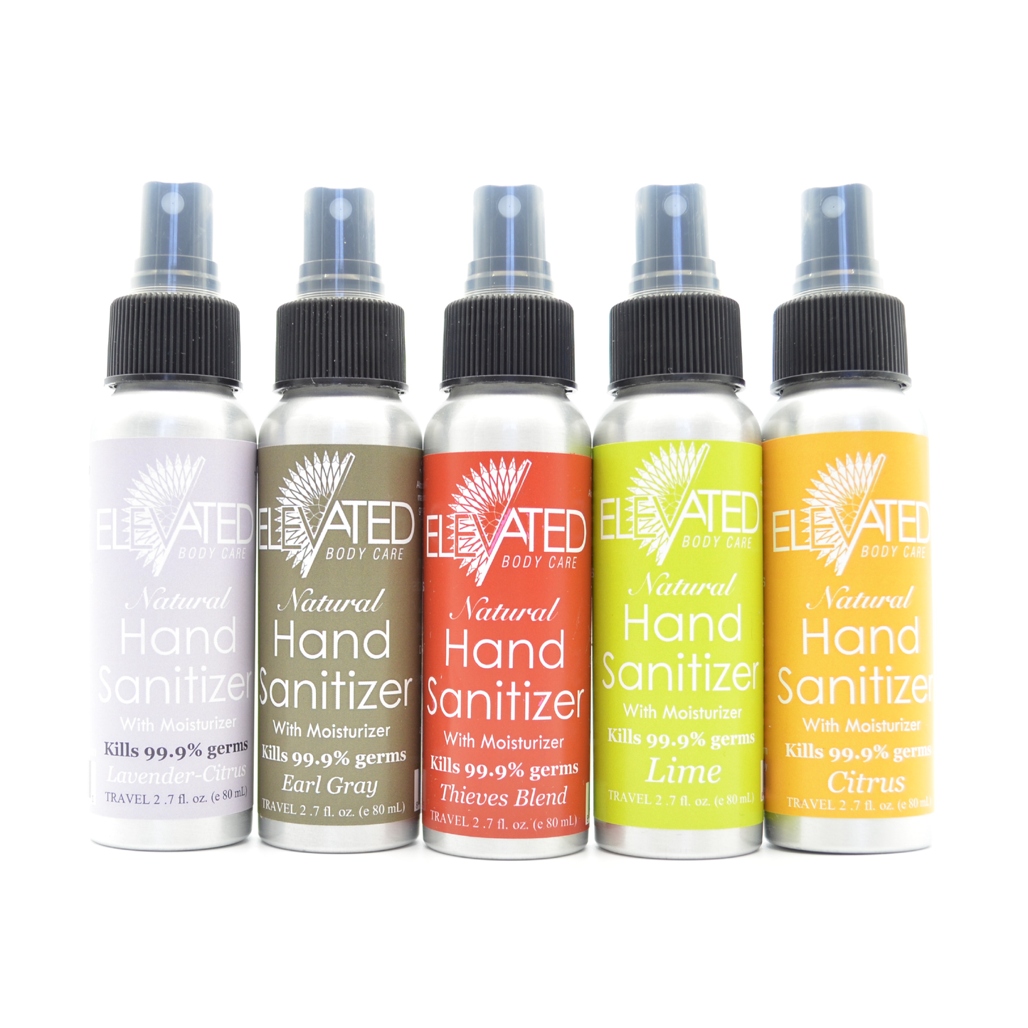 ELEVATED - Natural Hand Sanitizer - with moisturizer; Choose