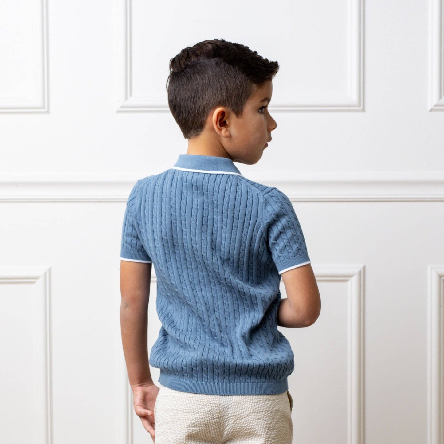 Organic Short Sleeve Sweater Polo