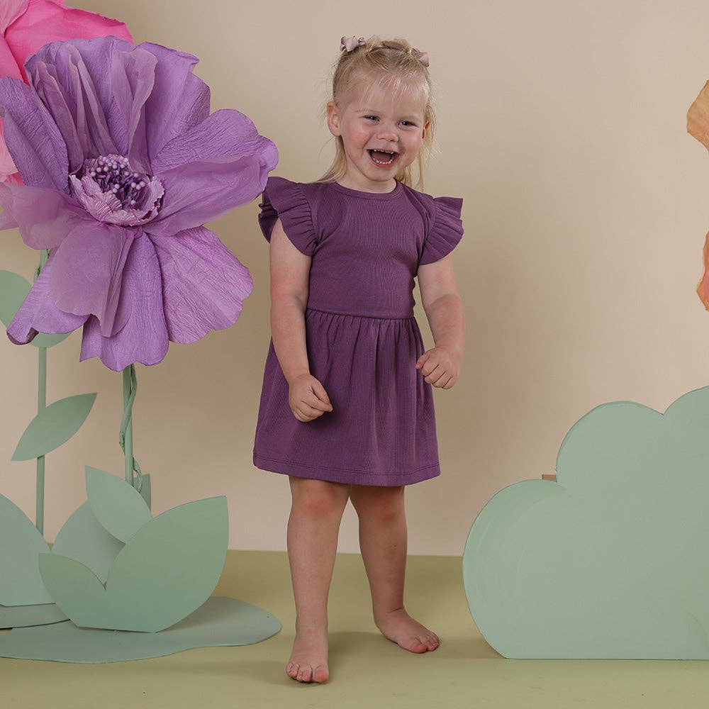 Mulberry Short Sleeve Organic Dress