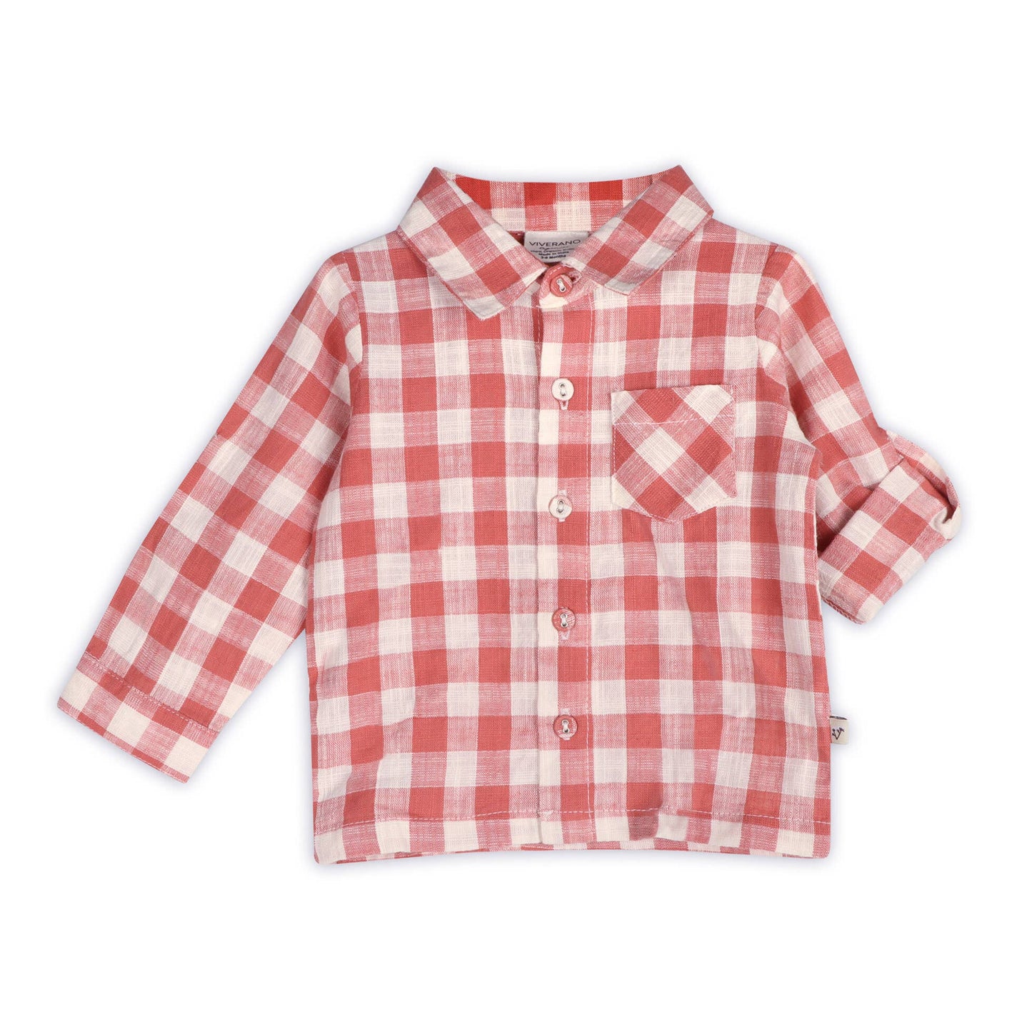Arden Gingham Baby Shirt & Cord Pant (Organic Cotton)