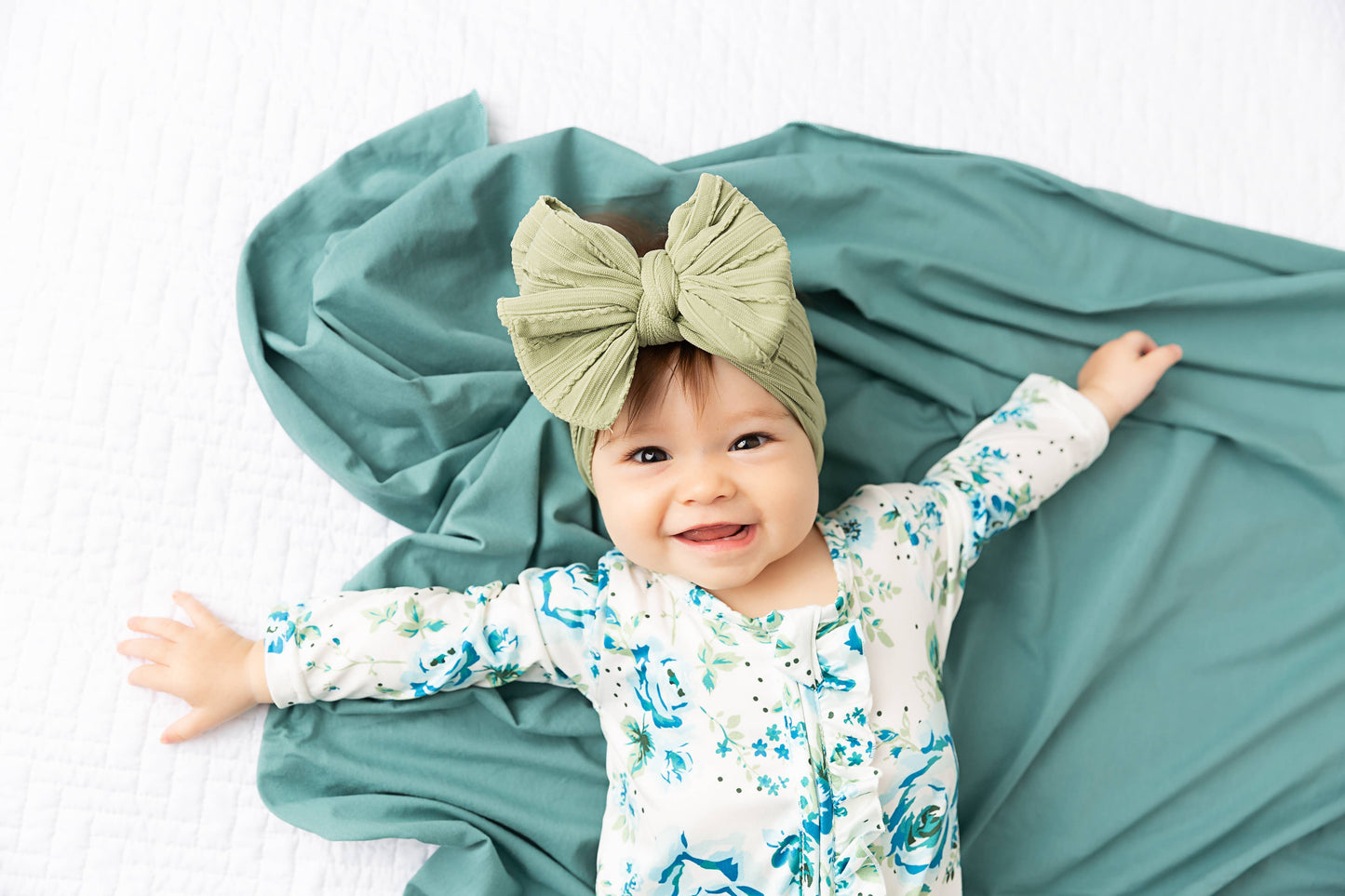 Cable knit Big bow Baby headband