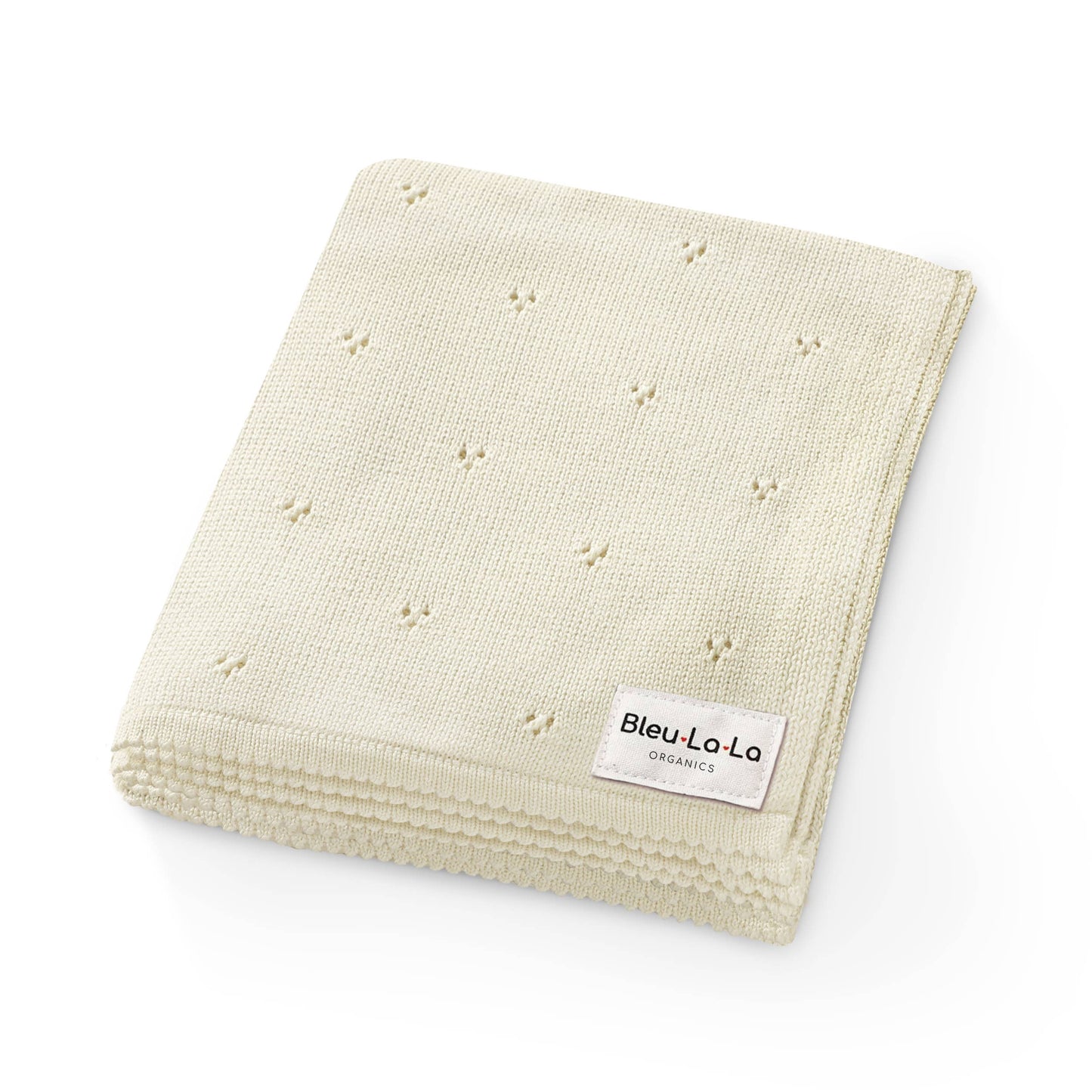 100% Organic Cotton Pointelle Swaddle Receiving Baby Blanket
