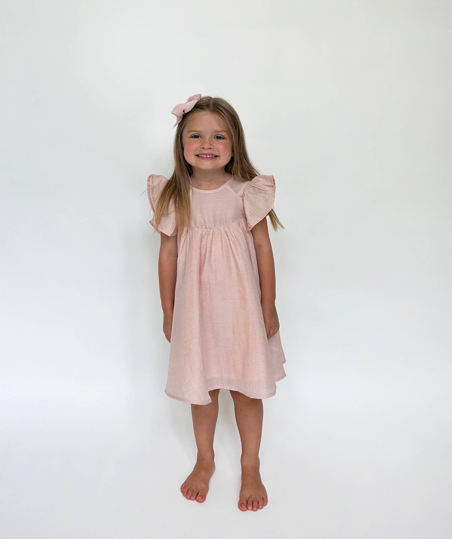 Flutter sleeve Whimsical Petal Dress |Fiona