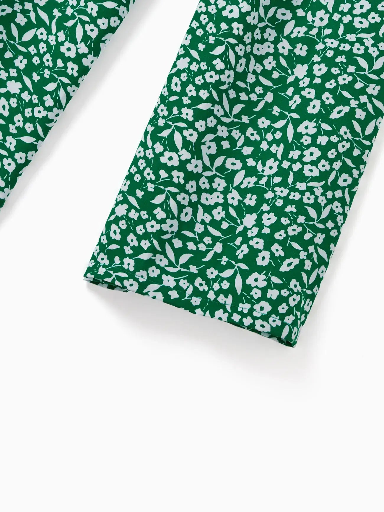 Mommy and Me Matching Floral Green Smocked Strap Jumpsuits