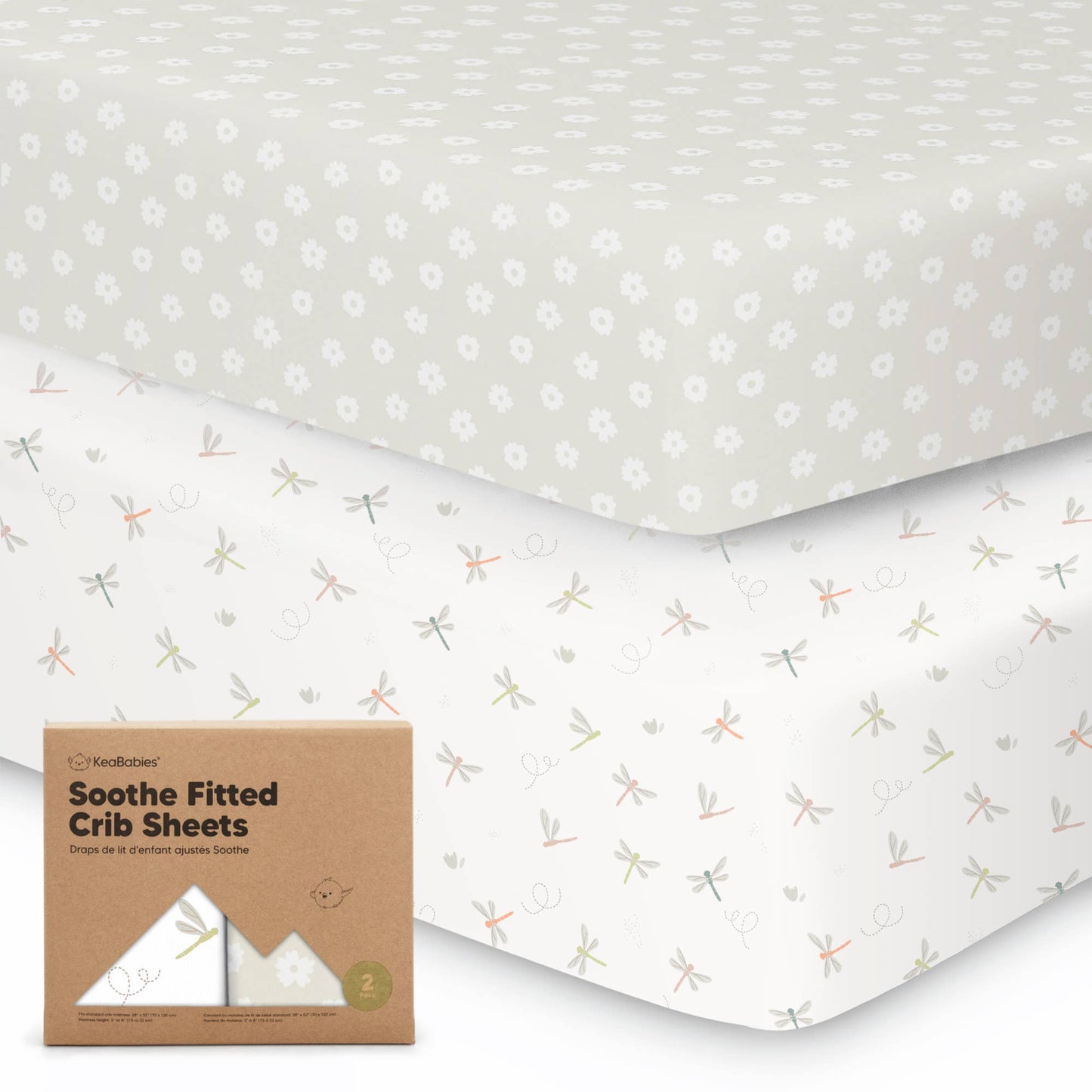 2-pack Organic Cotton Fitted Crib Sheet