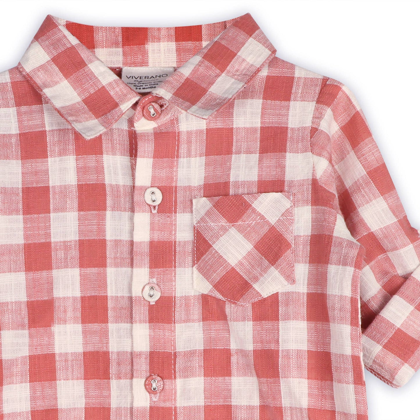 Arden Gingham Baby Shirt & Cord Pant (Organic Cotton)