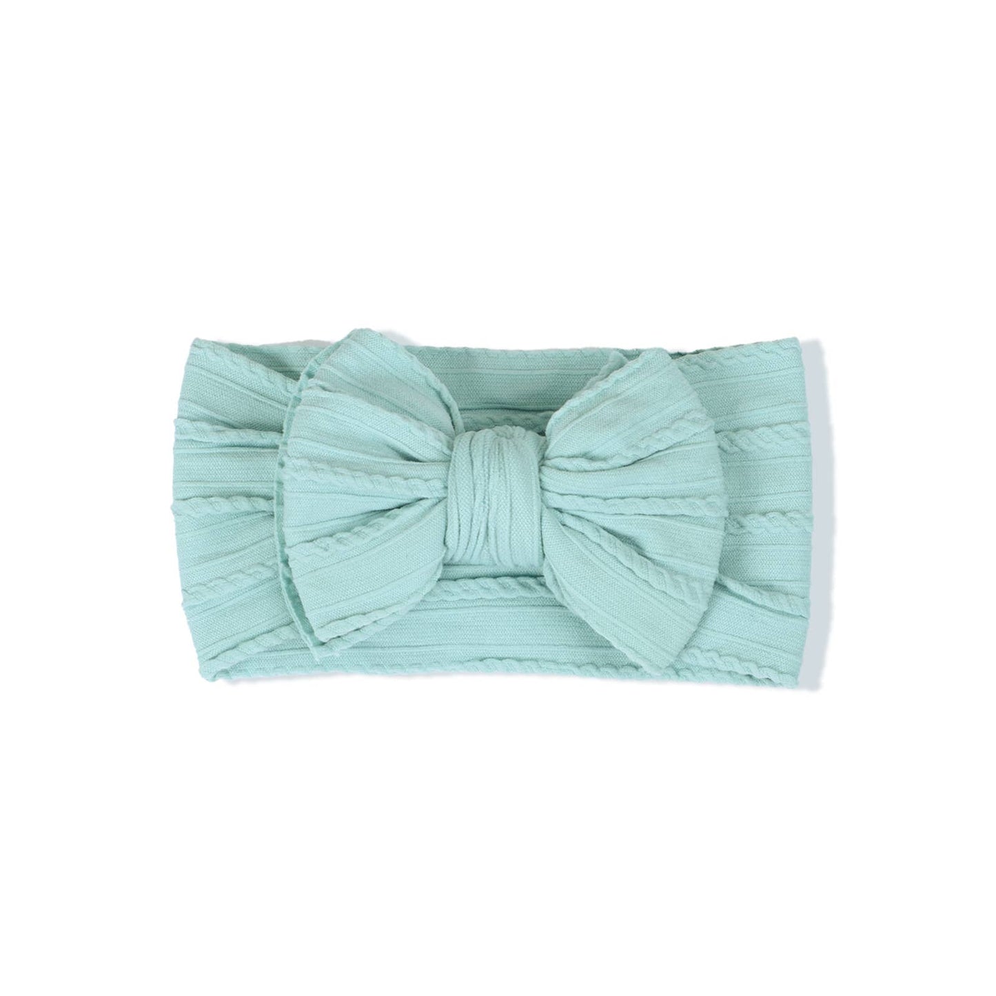 Cable knit Big bow Baby headband
