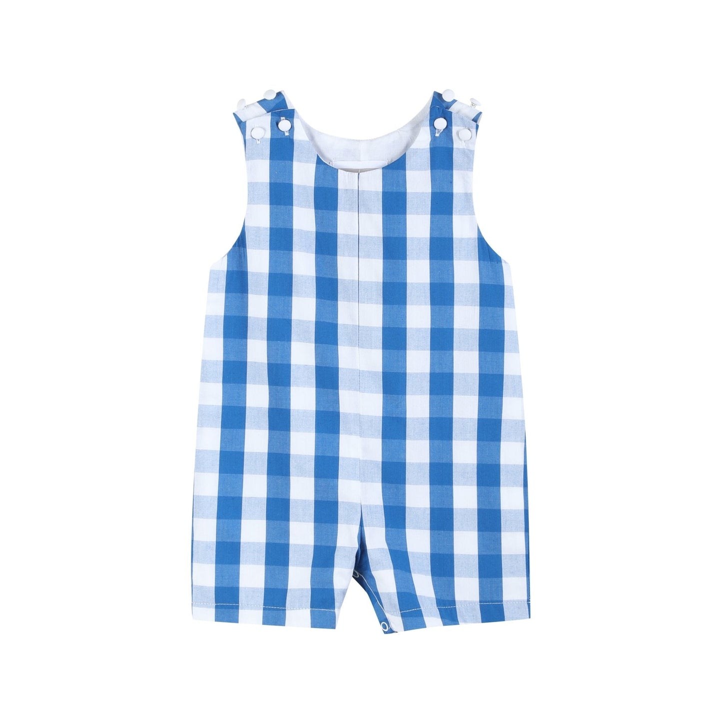 Blue Big Check Shortalls