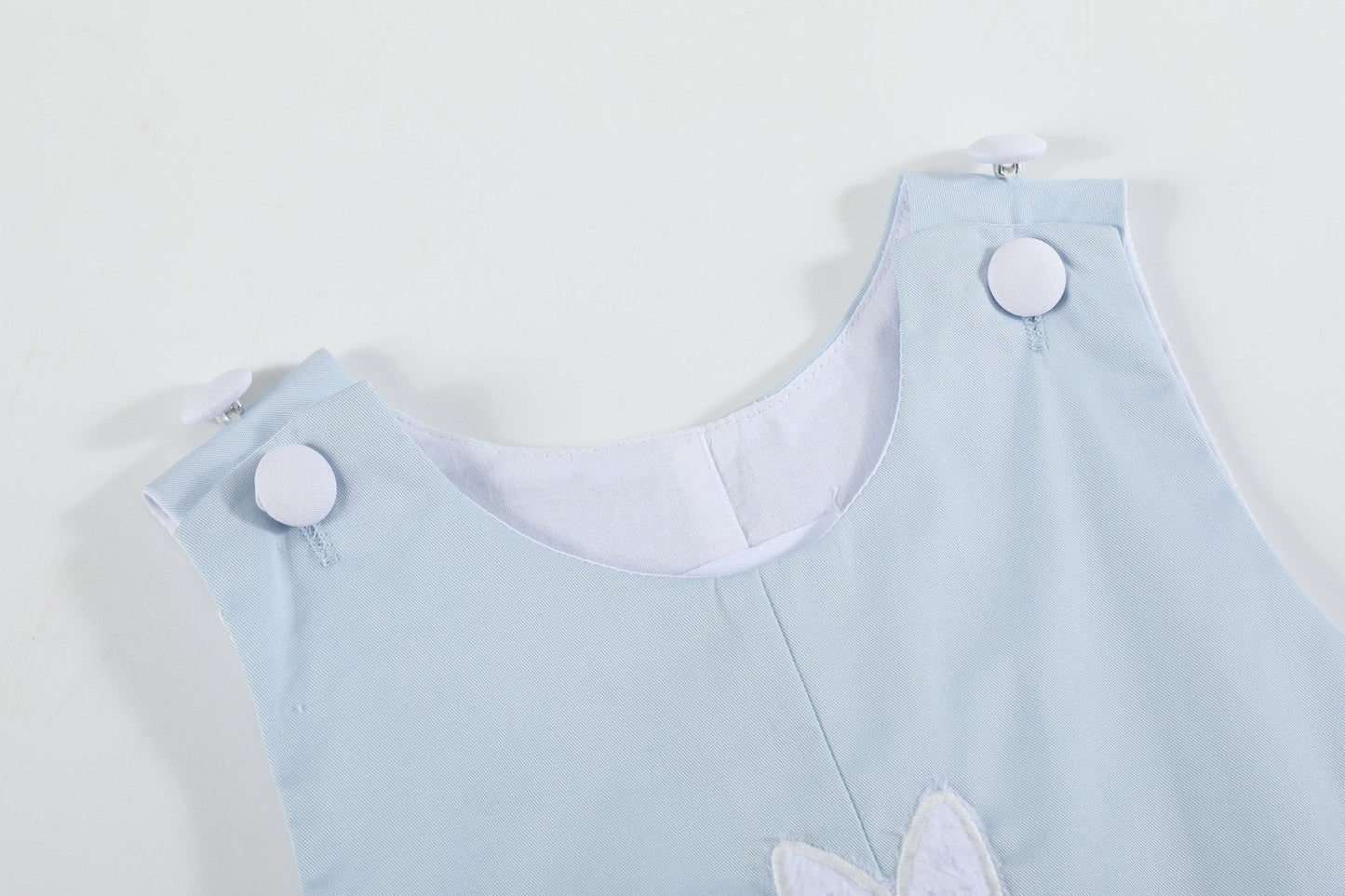 Blue Fuzzy Bunny Overalls