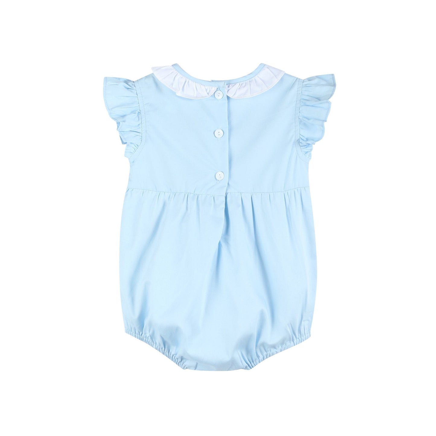 Blue Lil Sister Smocked Romper