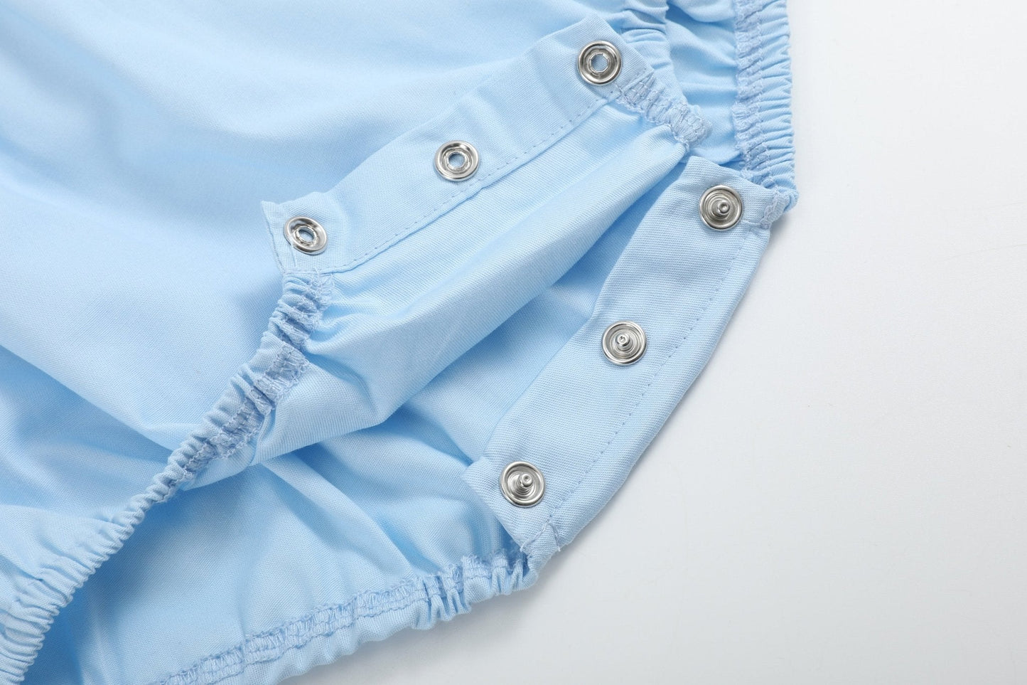 Blue Lil Sister Smocked Romper