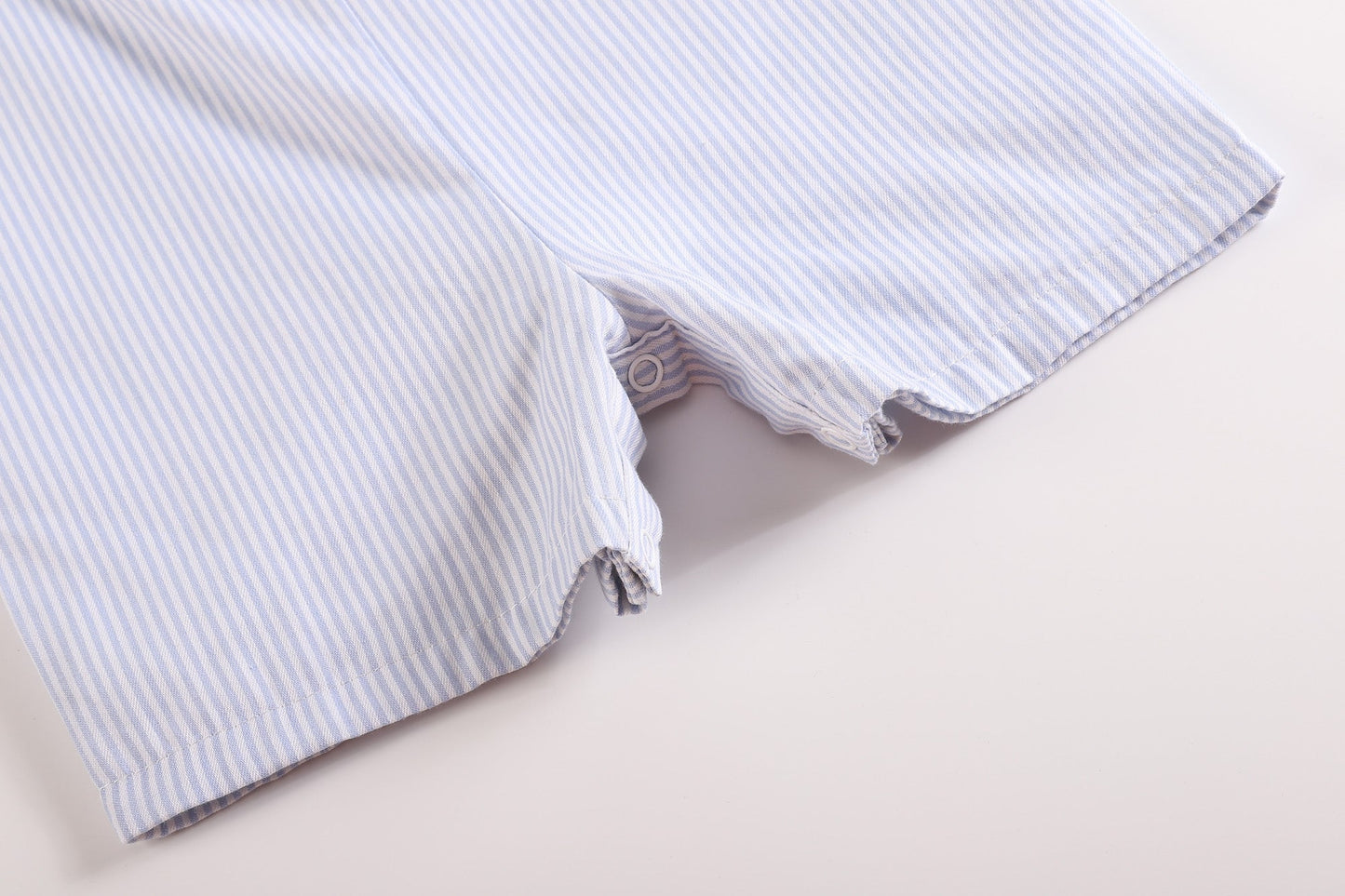 Blue Puppy Appliqué Seersucker Shortalls