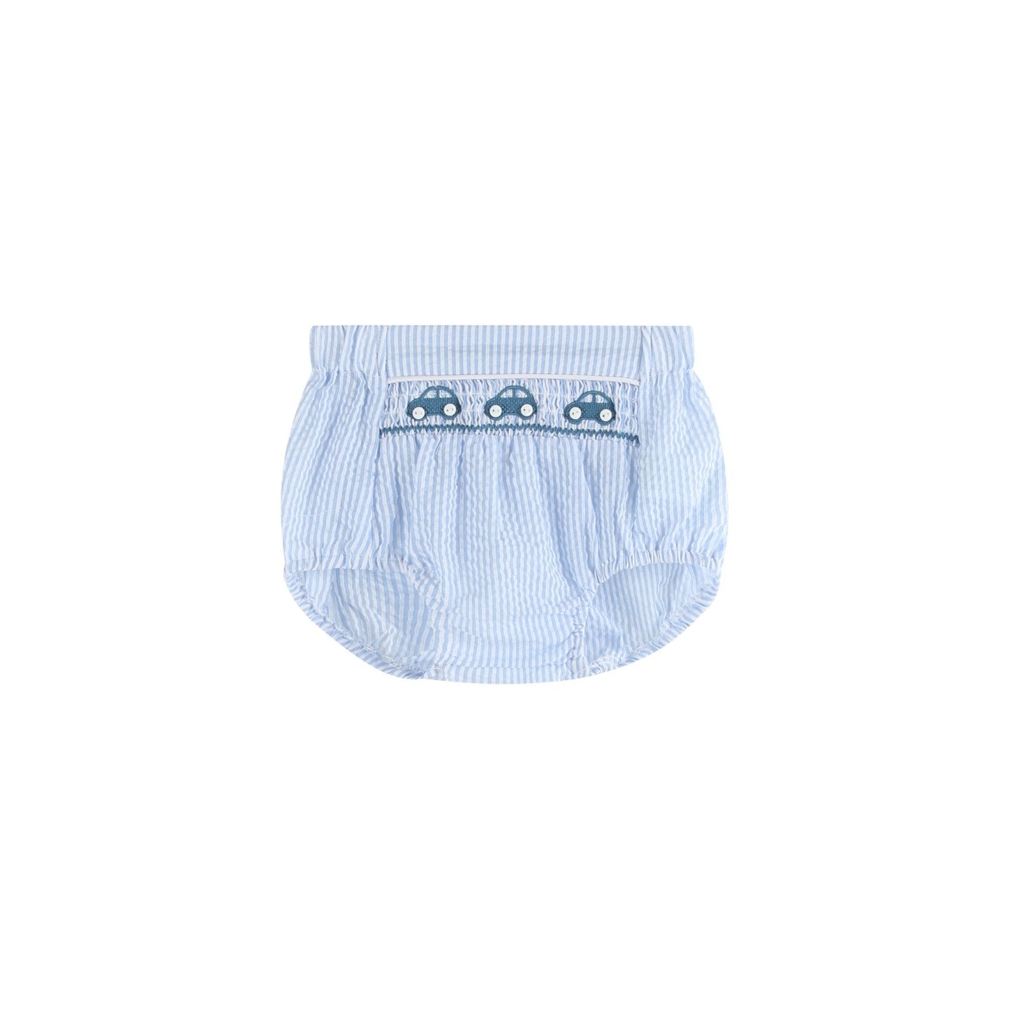 Blue Smocked Car Bloomers