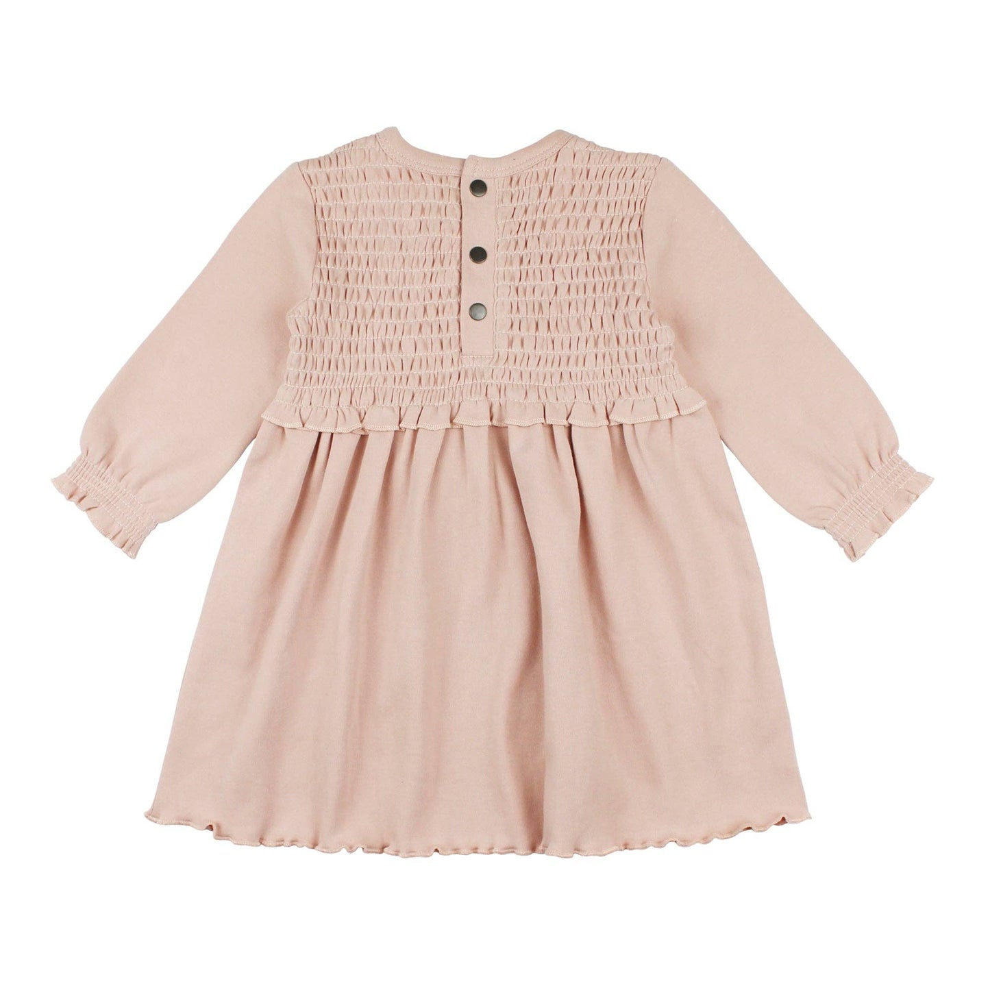 Kids' Organic Smocked Dress in Rosewater