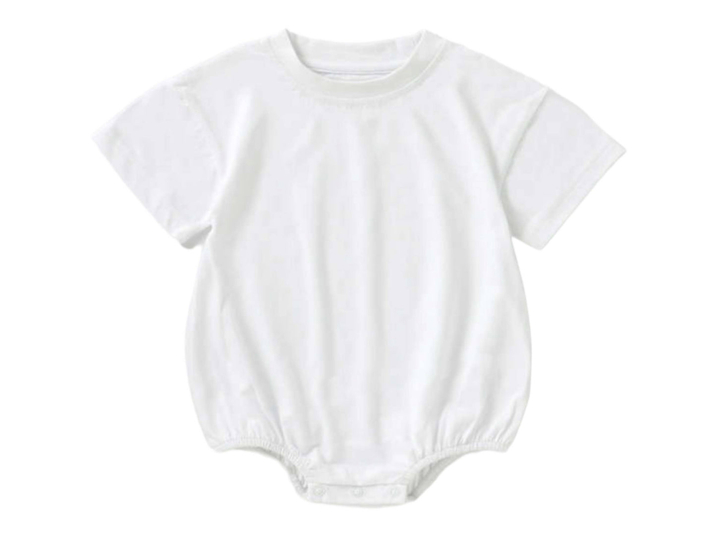 Bubble Baby romper organic oversized drop shoulder t-shirt