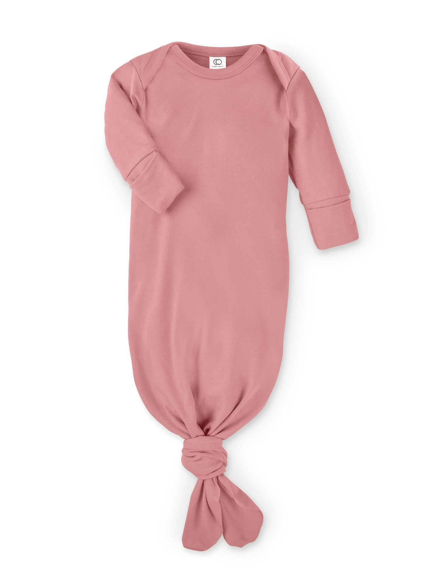Organic Newborn Infant Gown - Rose