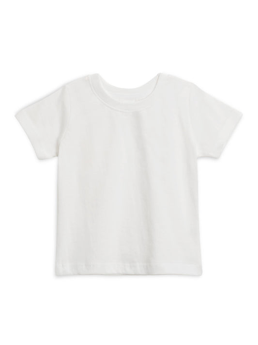 Organic Baby and Kids Classic Crew Neck Tee - White