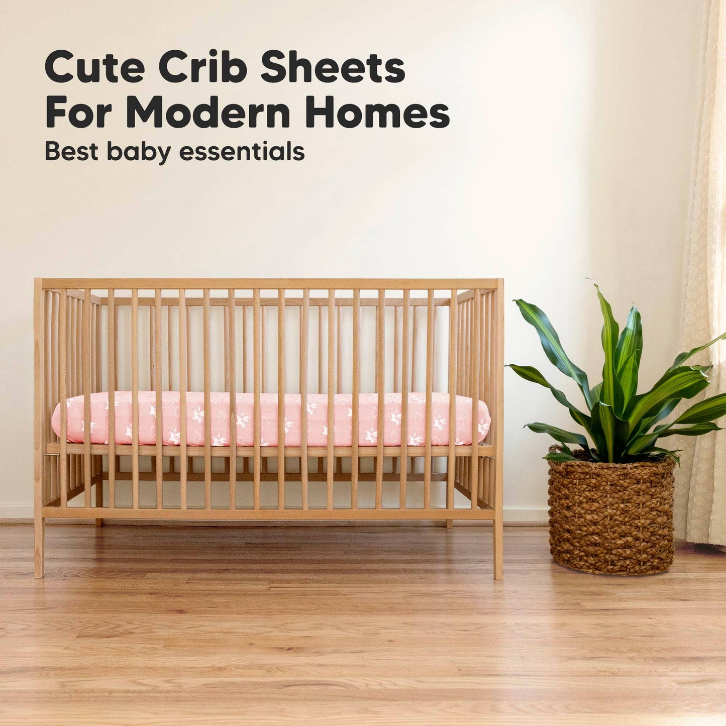 2-pack Organic Cotton Fitted Crib Sheet