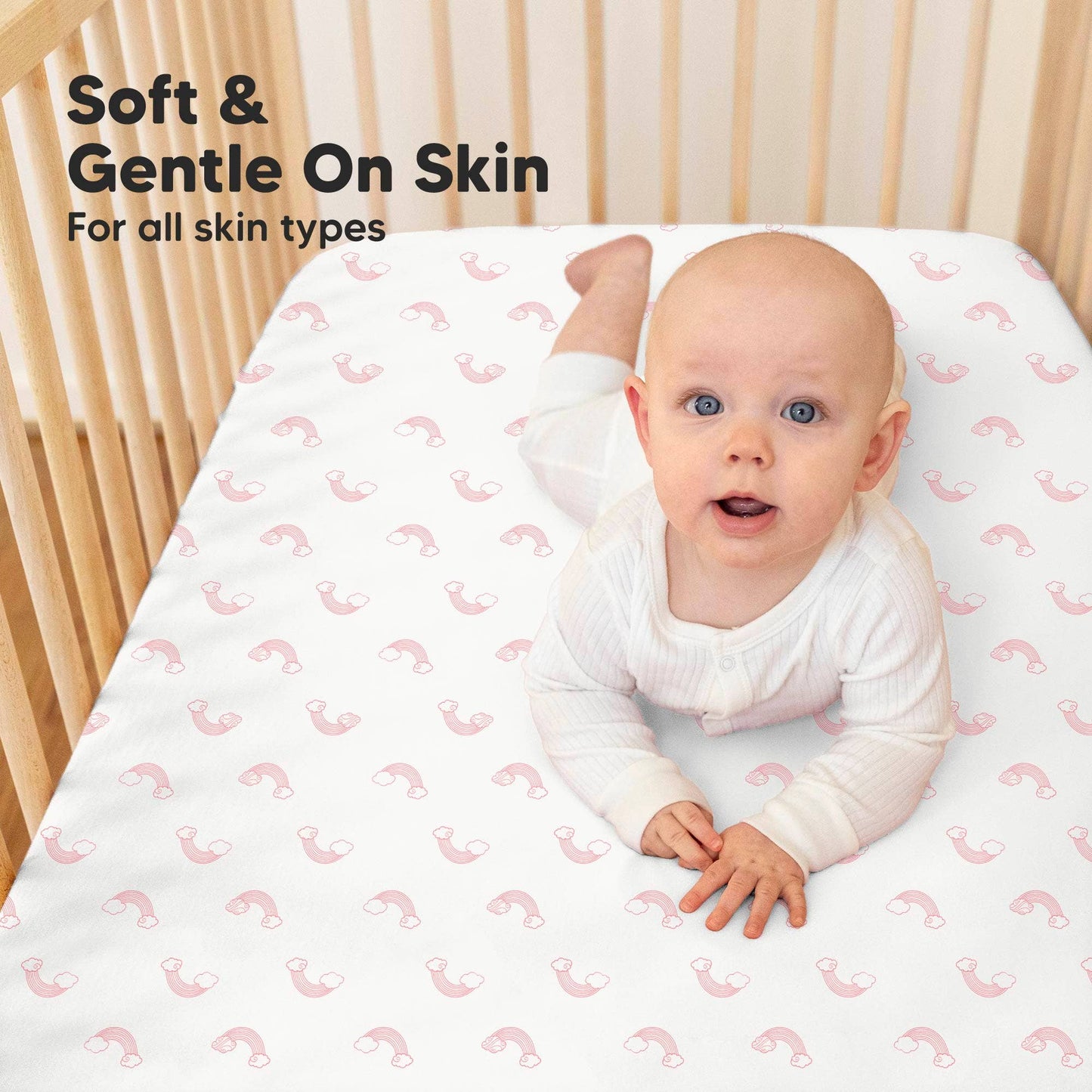 2-pack Organic Cotton Fitted Crib Sheet