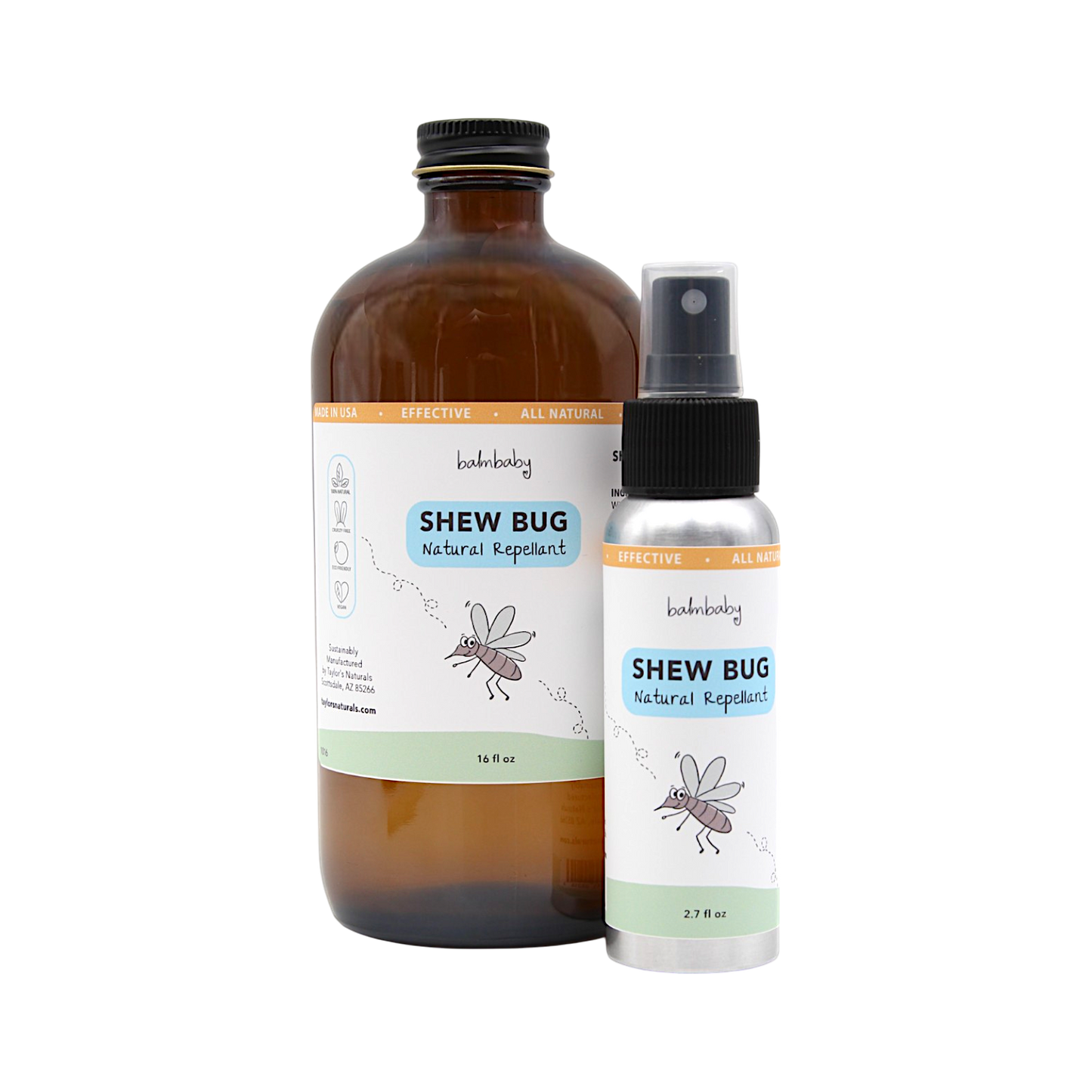 Balm Baby - SHEW BUG! Natural Bug Spray- Refills & BULK