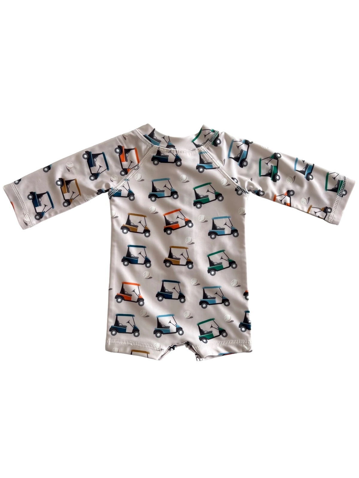 Golf Cart / Sonny Rashguard Swimsuit / UPF 50+ (Baby - Kids)