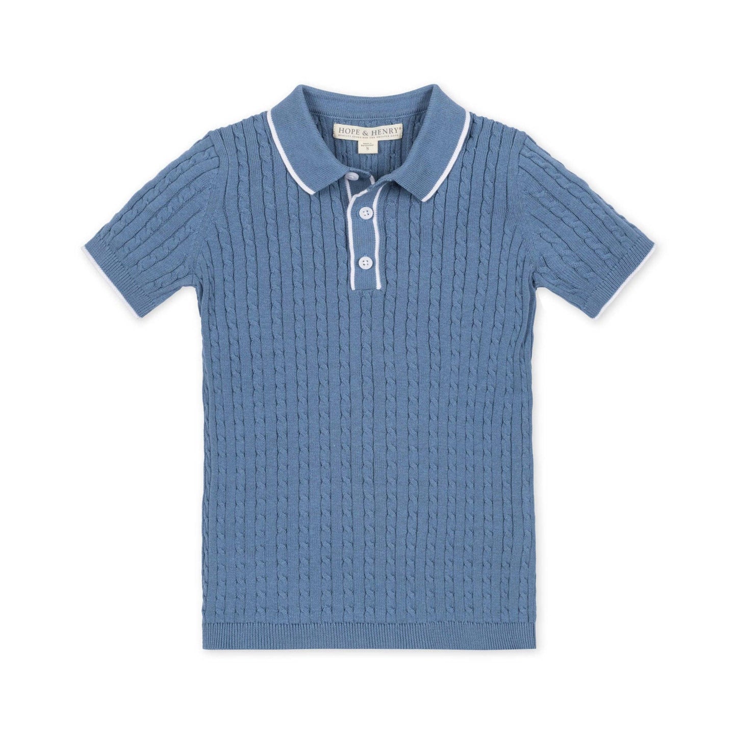 Organic Short Sleeve Sweater Polo