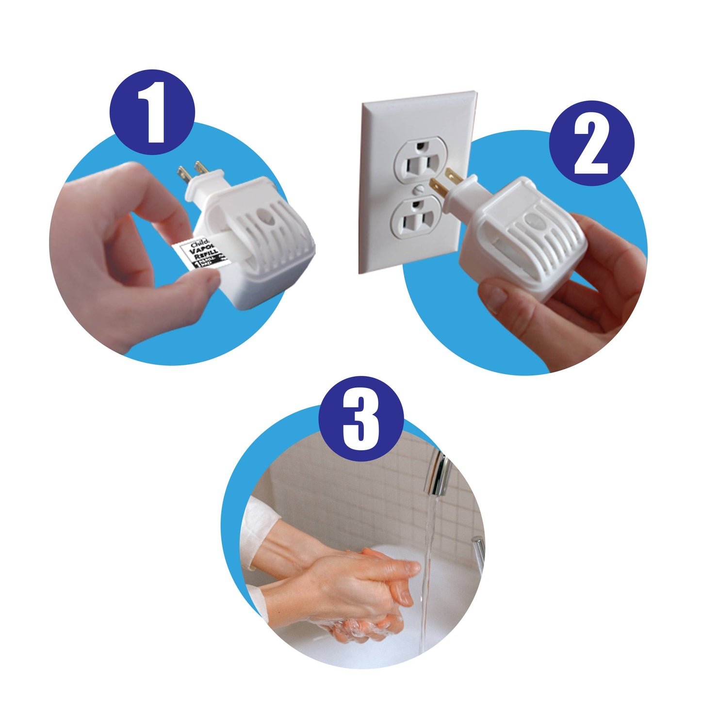 Kids Relief Plug-in Waterless Vaporizer + 5 Refill Pads