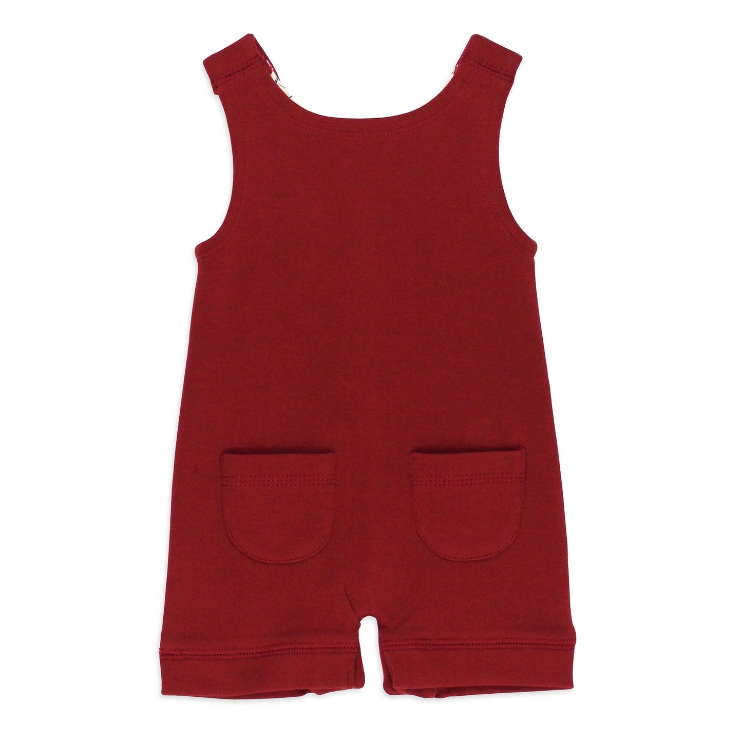 Organic Sleeveless Romper in Game Day