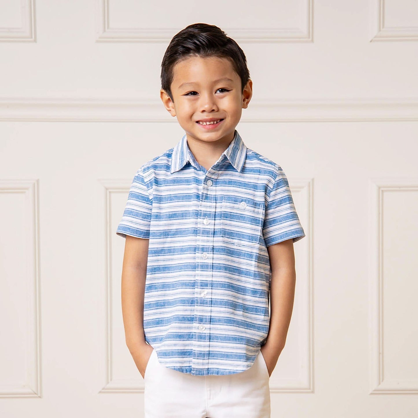 Linen Short Sleeve Button Down Shirt