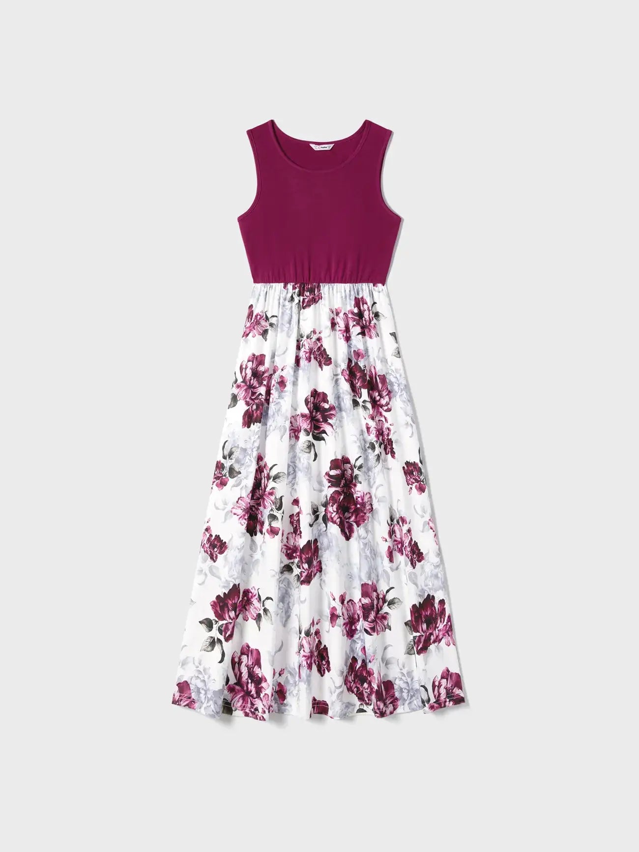 Mommy and Me Floral Panel Tank Dresses