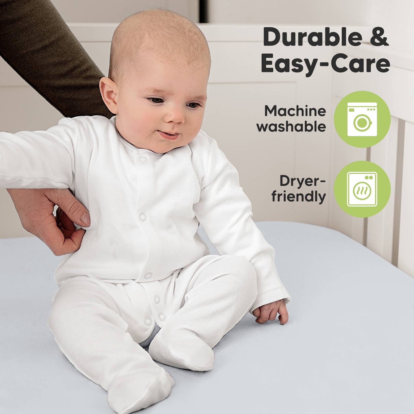 2-pack Organic Cotton Fitted Crib Sheet