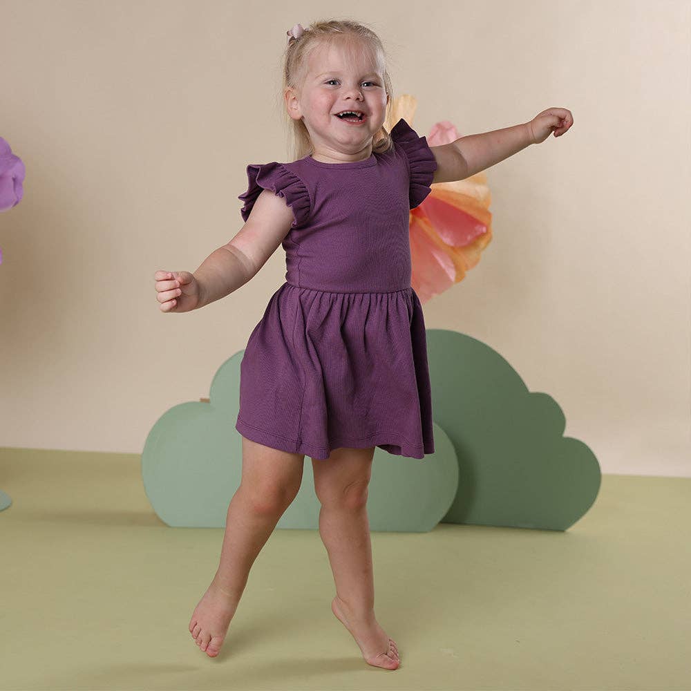 Mulberry Short Sleeve Organic Dress