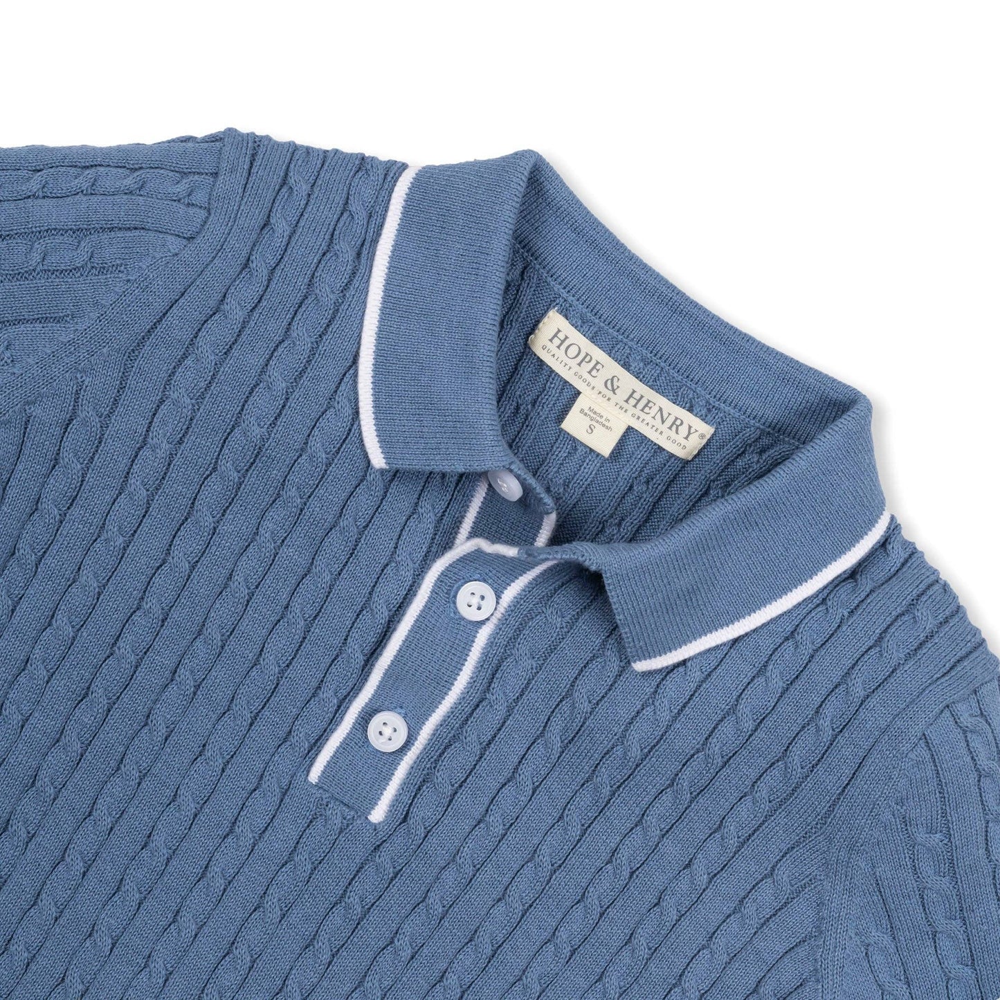 Organic Short Sleeve Sweater Polo