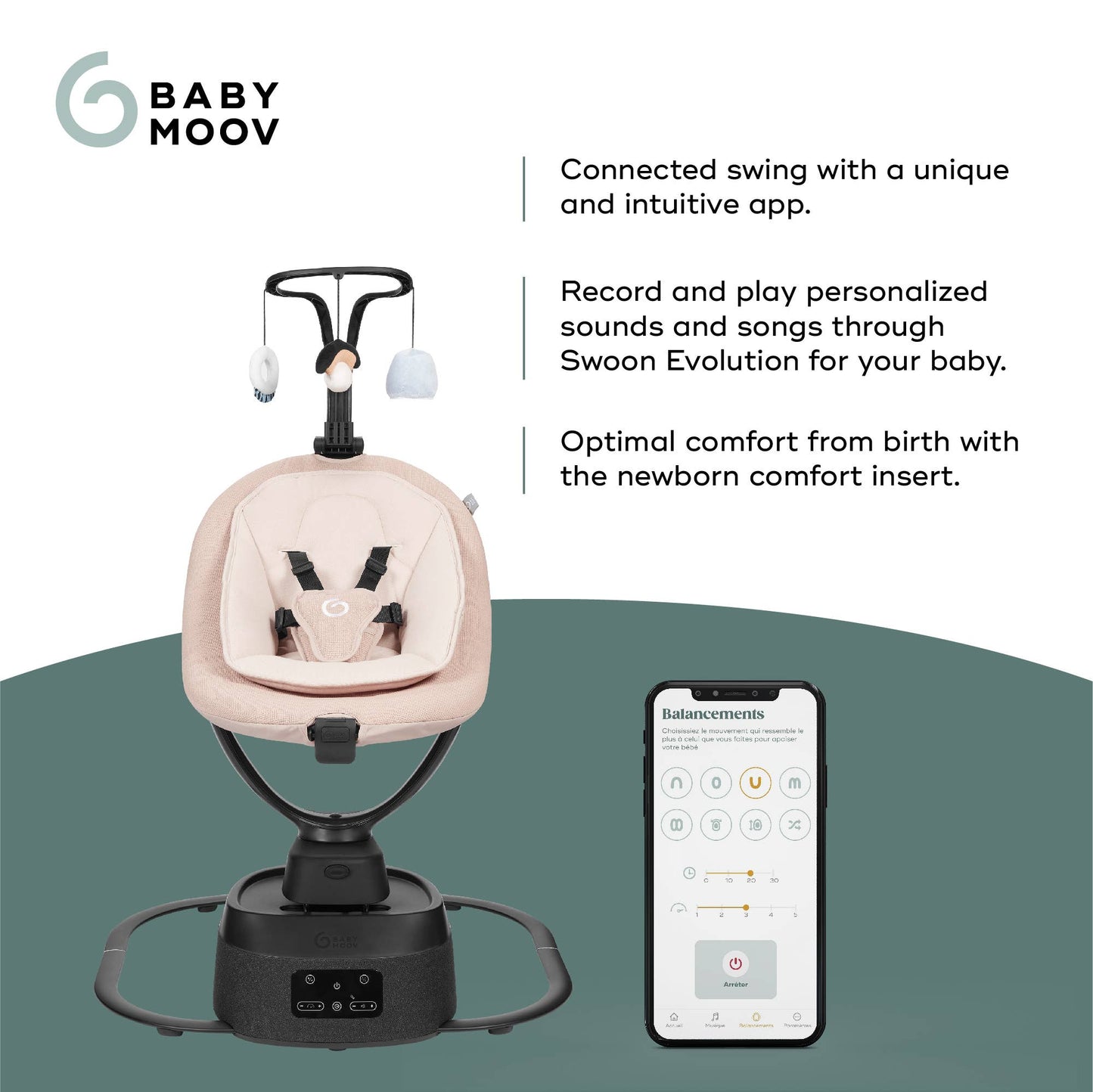 Babymoov Swoon Evolution: Multi-Motion Electric Swing
