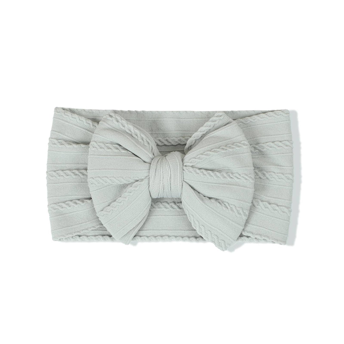 Cable knit Big bow Baby headband