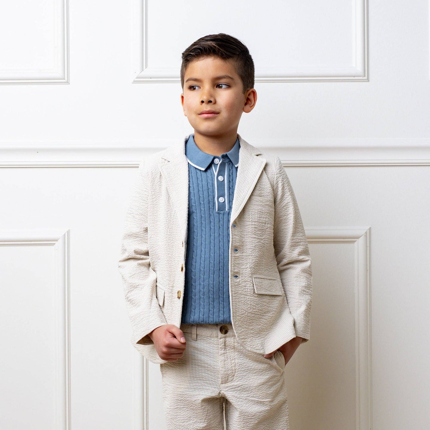 Organic Short Sleeve Sweater Polo