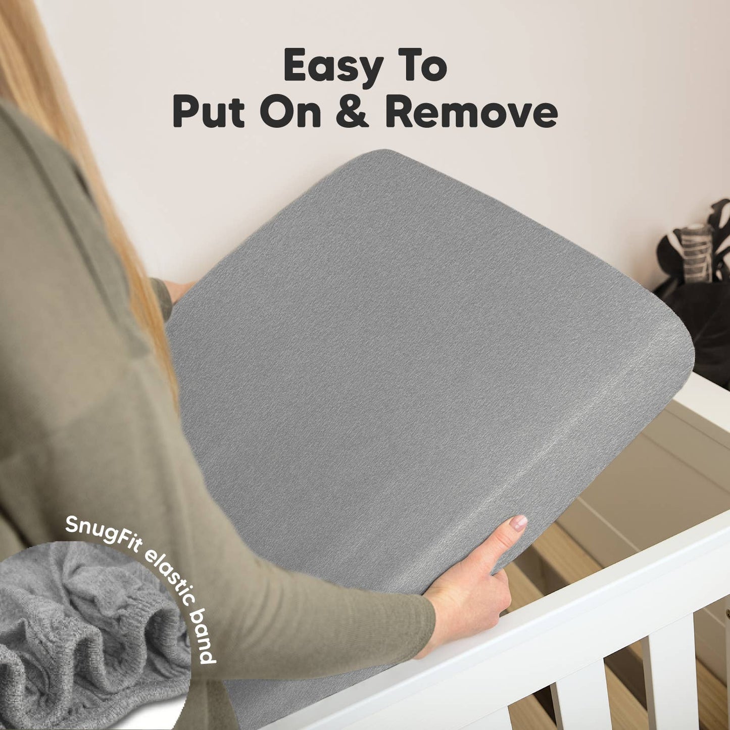 2-pack Organic Cotton Fitted Crib Sheet (Cloud)