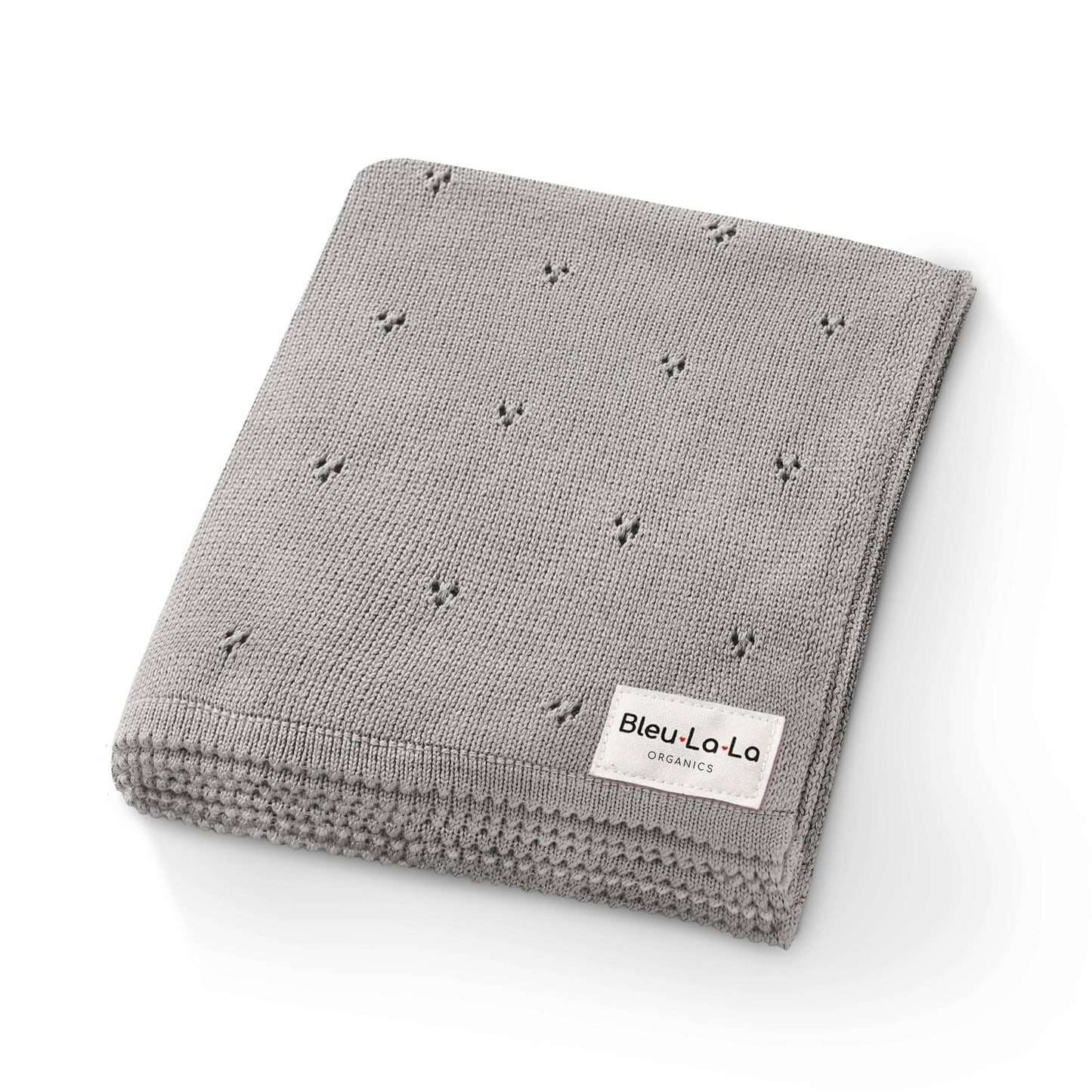 100% Organic Cotton Pointelle Swaddle Receiving Baby Blanket