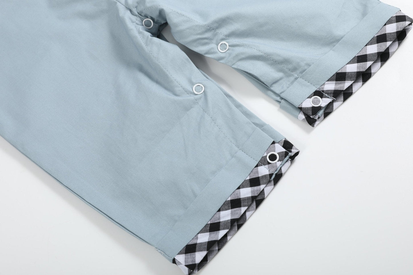 Gray Halloween Smocked Overalls