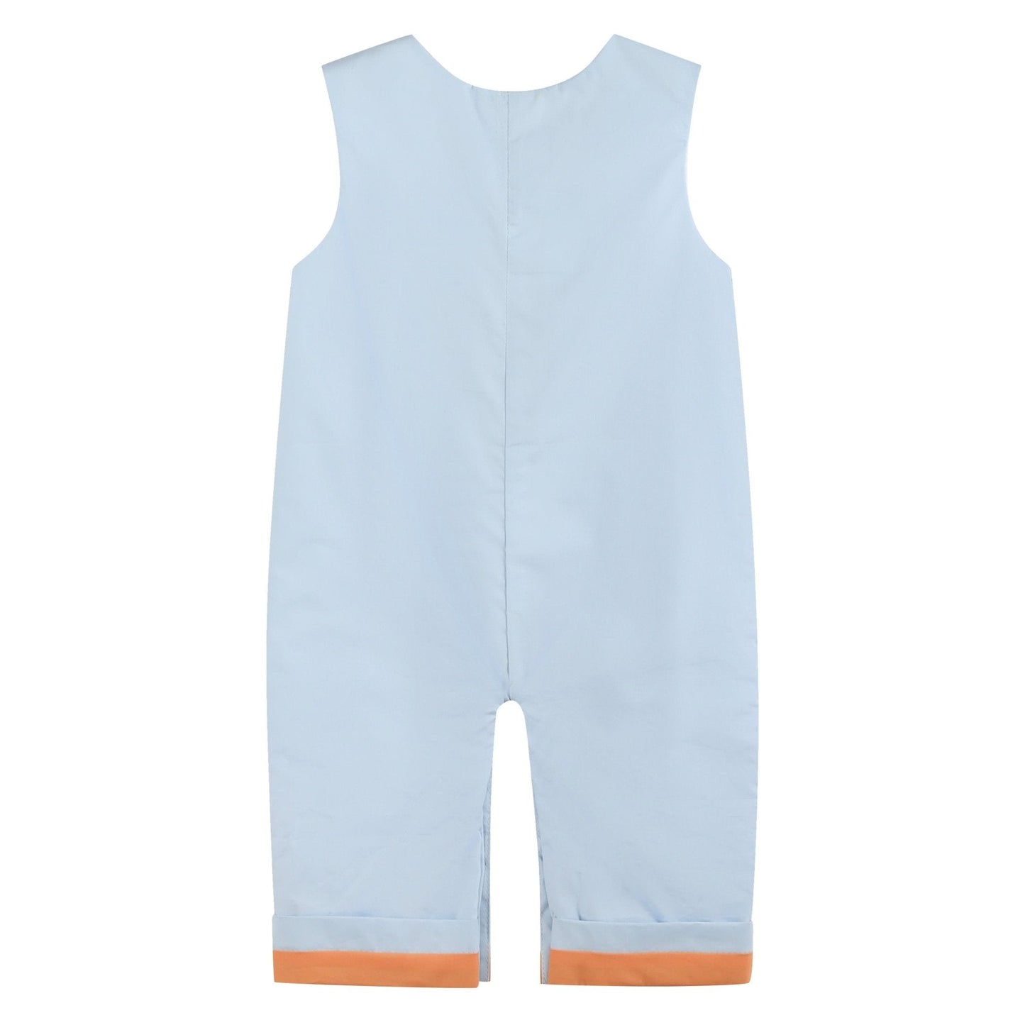 Light Blue Pumpkin Applique Overalls