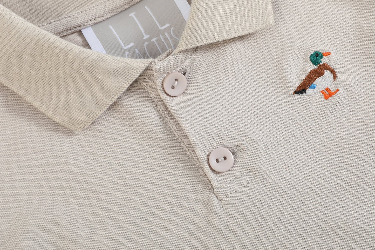 Light Brown Mallard Golf Polo Shirt