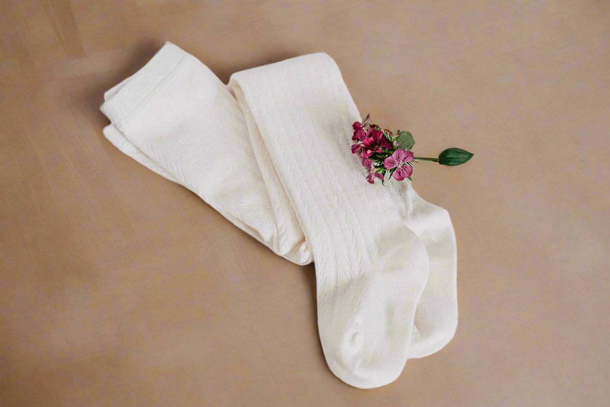 Little Love Bug Cable Knit Tights