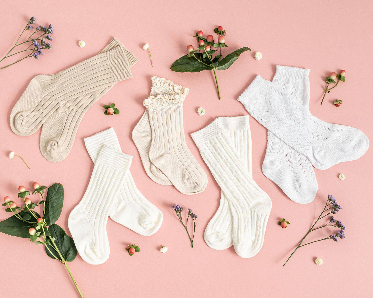 LLB Crochet Knee High Socks (2 pairs in each order)