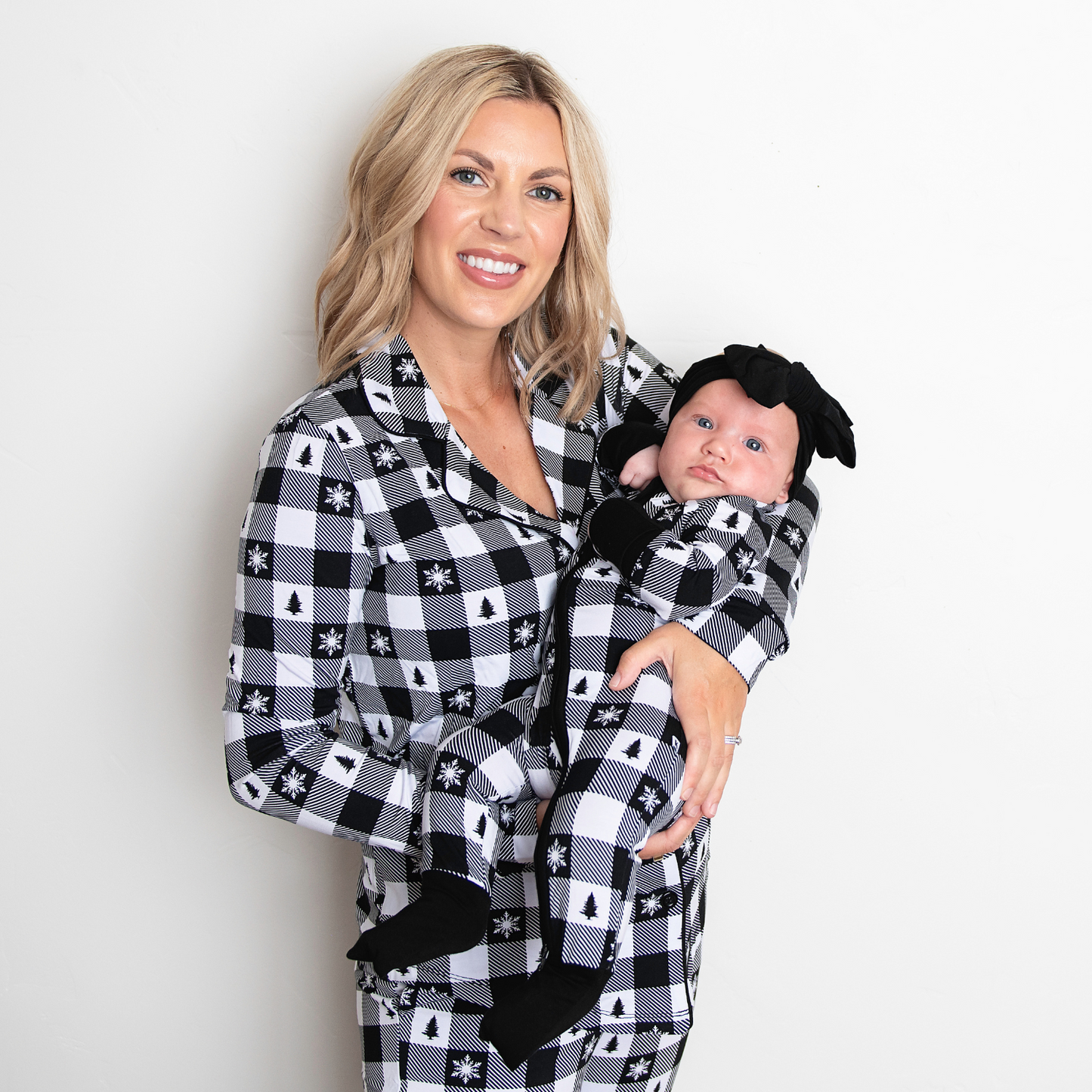 Button-up Luxe Bamboo Christmas Pajamas